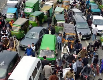 فیروزپور روڈ پر احتجاج